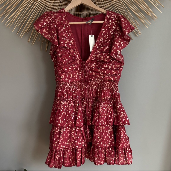 Anthropologie red minidress small - Picture 2 of 6